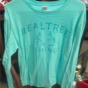 Realtree Long Sleeve Tee in Aqua Green
